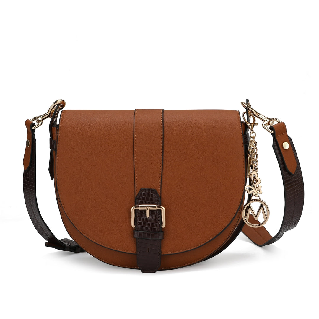 MKFCollection Ayla Crossbody Bag - Vegan Leather Designer Handbag Image 9