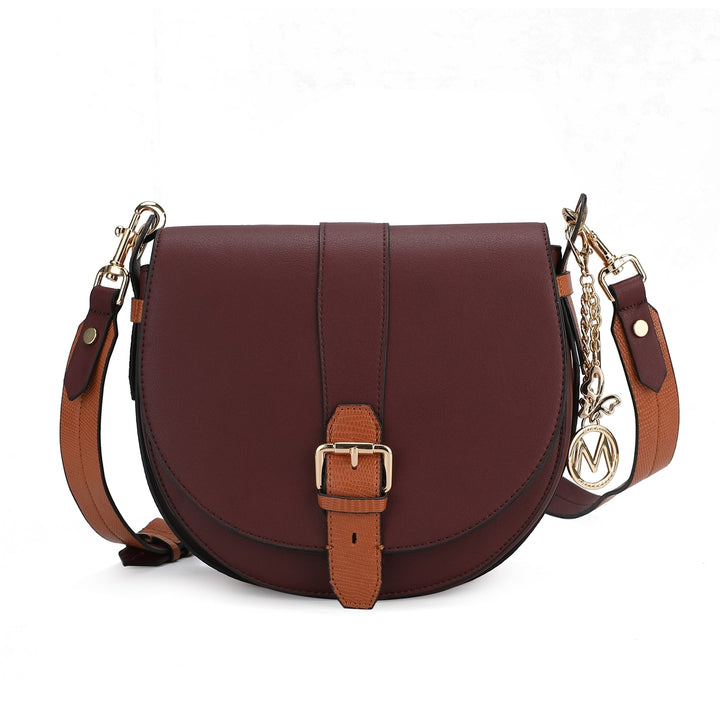 MKFCollection Ayla Crossbody Bag - Vegan Leather Designer Handbag Image 10