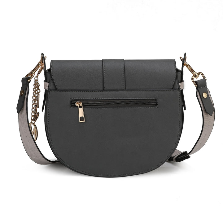 MKFCollection Ayla Crossbody Bag - Vegan Leather Designer Handbag Image 12