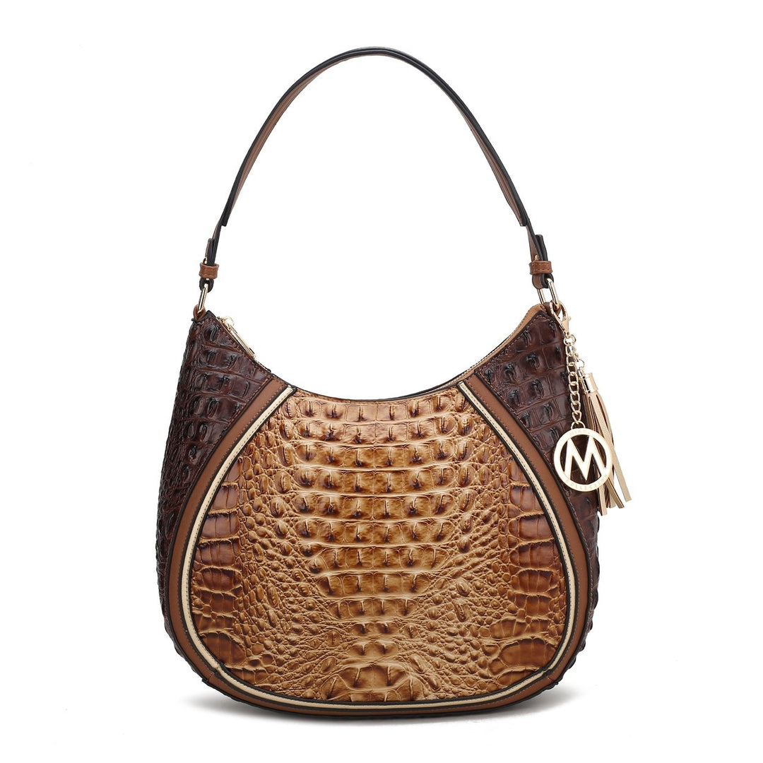 MKFCollection Nayra Hobo Bag - Vegan Leather Designer Handbag Image 4