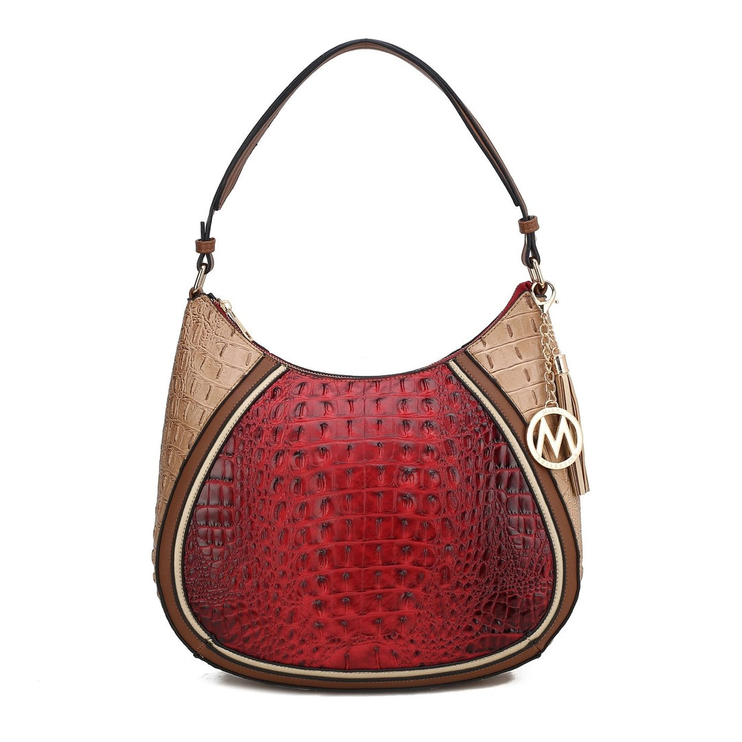 MKFCollection Nayra Hobo Bag - Vegan Leather Designer Handbag Image 4