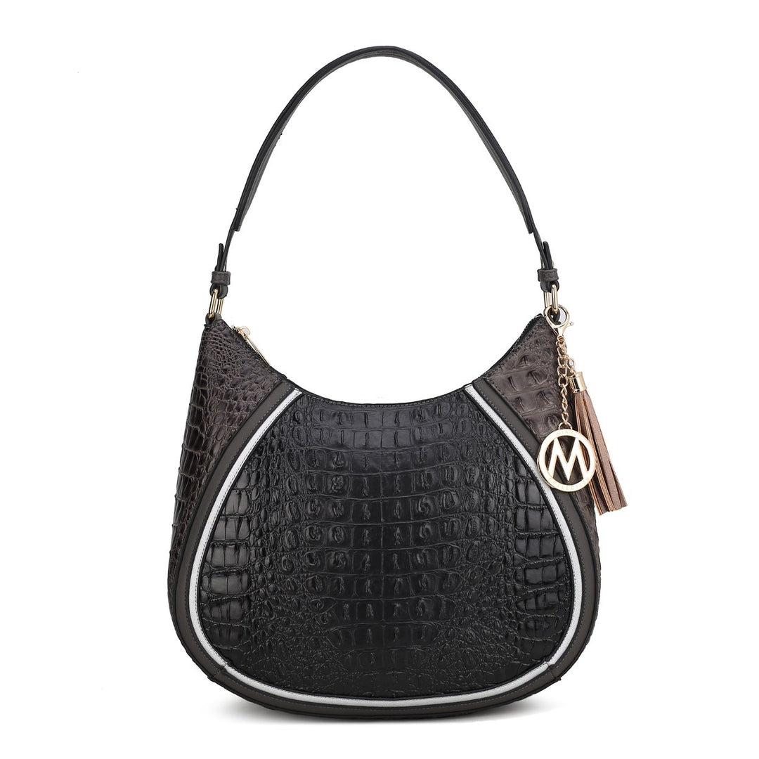 MKFCollection Nayra Hobo Bag - Vegan Leather Designer Handbag Image 6