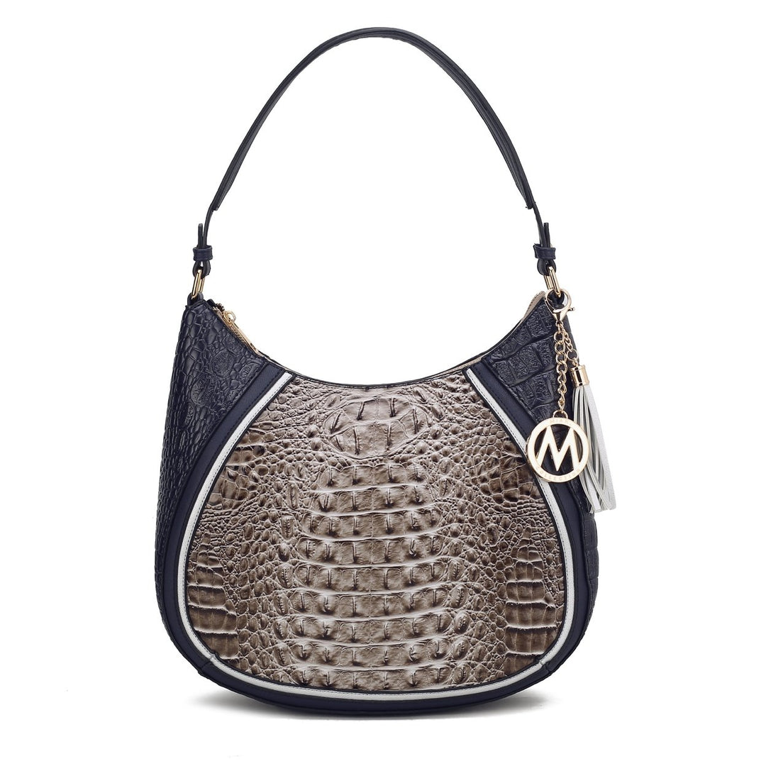 MKFCollection Nayra Hobo Bag - Vegan Leather Designer Handbag Image 7