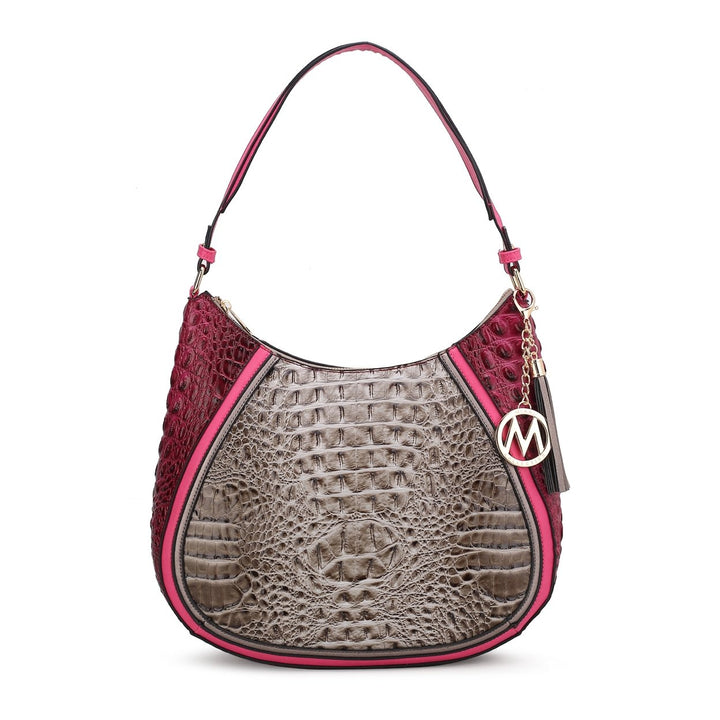 MKFCollection Nayra Hobo Bag - Vegan Leather Designer Handbag Image 8