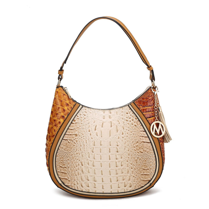 MKFCollection Nayra Hobo Bag - Vegan Leather Designer Handbag Image 9