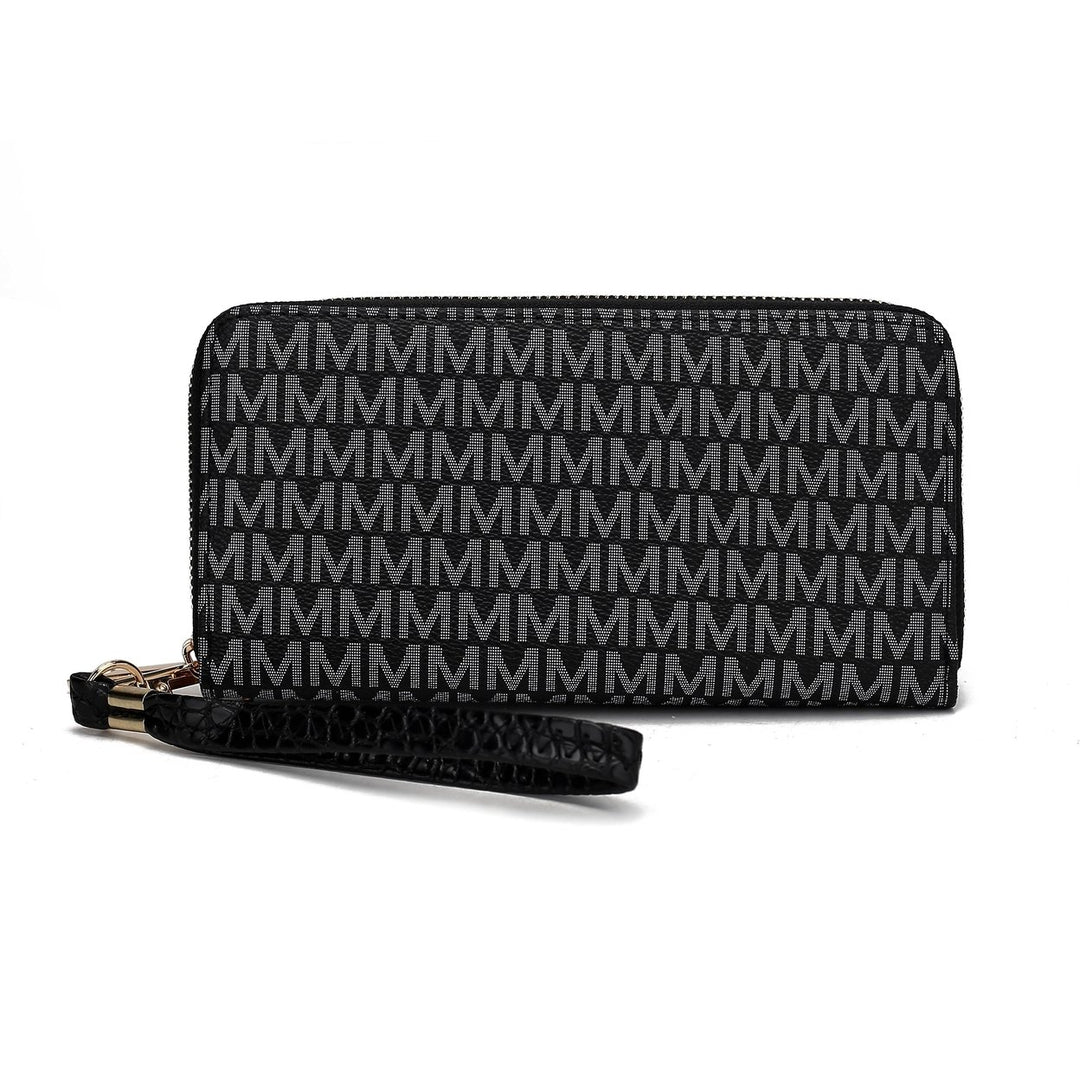 MKFCollection Noemy Signature Wallet - Vegan Leather Designer Handbag Image 3