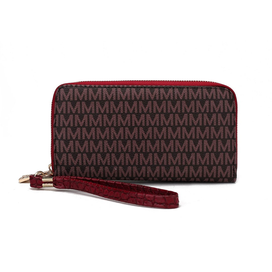 MKFCollection Noemy Signature Wallet - Vegan Leather Designer Handbag Image 1