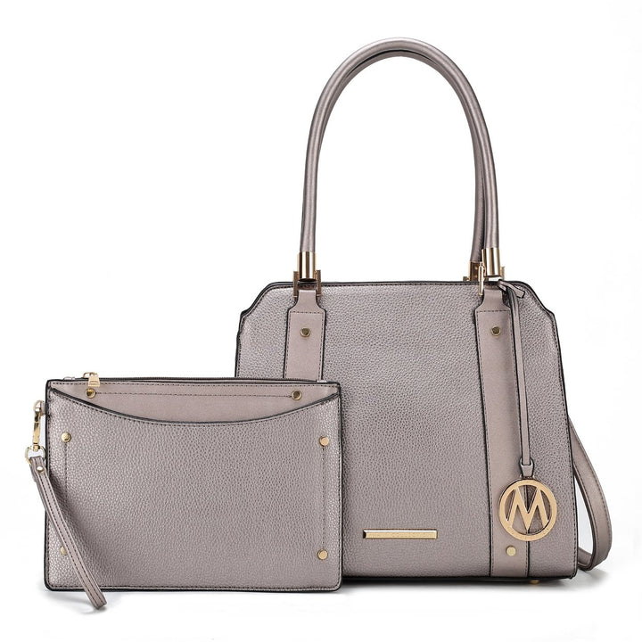 MKFCollection Norah Shoulder Bag and Set - Vegan Leather Designer Handbag Image 1