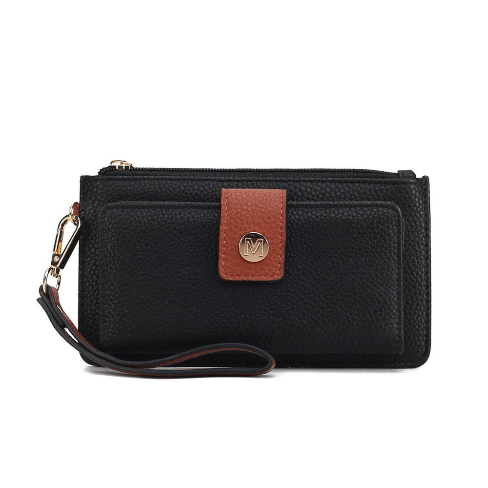 MKFCollection Olympe Wristlet Wallet - Vegan Leather Designer Handbag Image 2