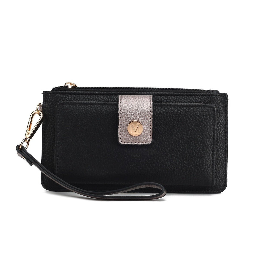 MKFCollection Olympe Wristlet Wallet - Vegan Leather Designer Handbag Image 3