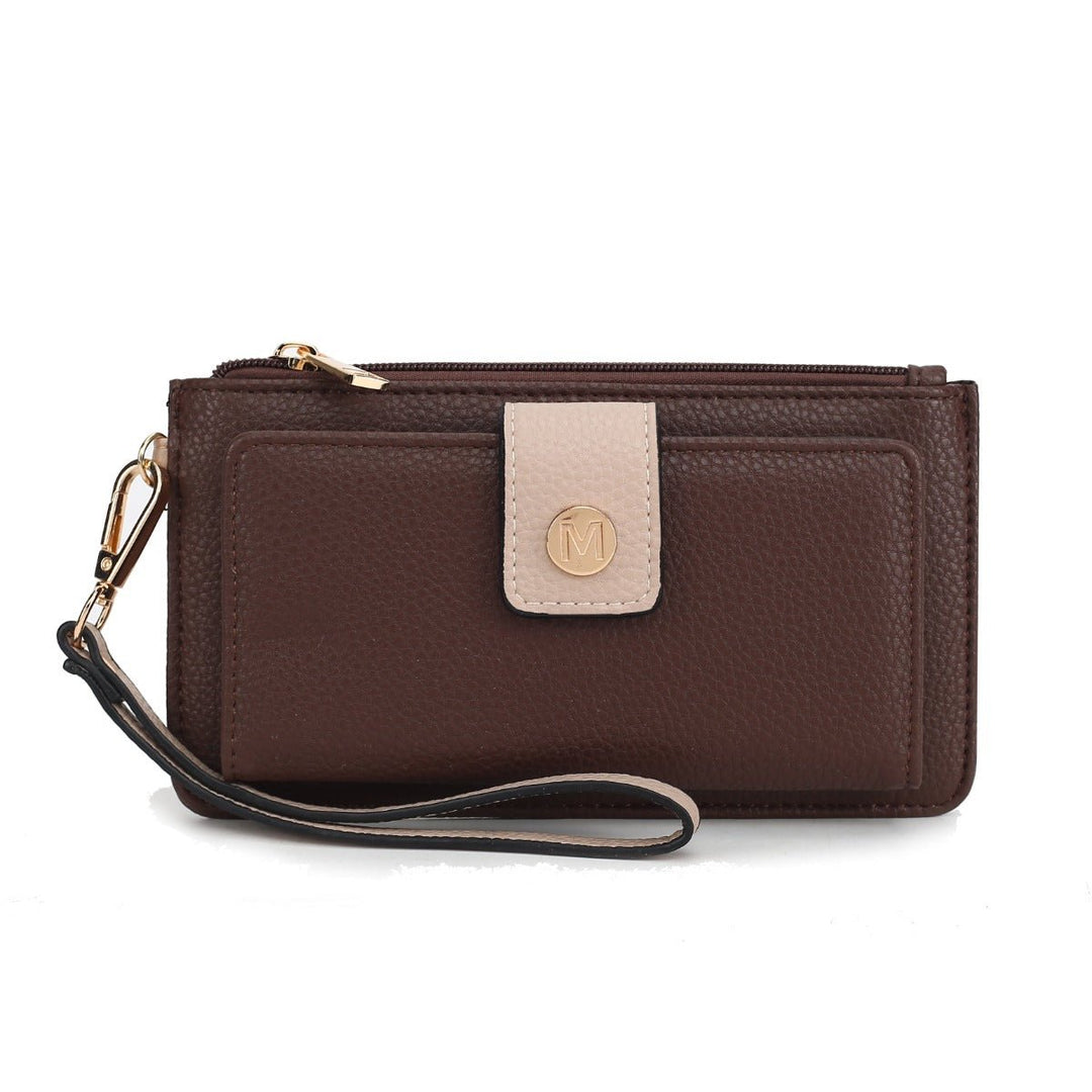 MKFCollection Olympe Wristlet Wallet - Vegan Leather Designer Handbag Image 4