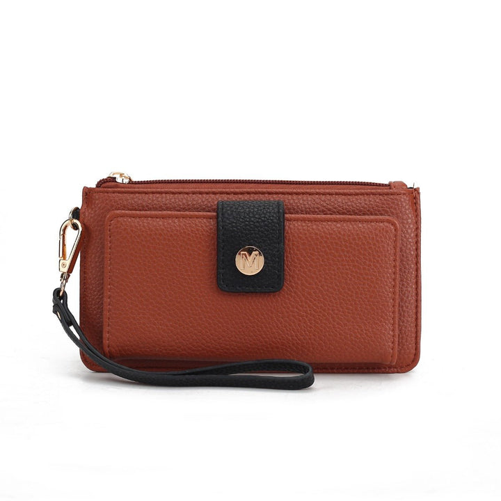 MKFCollection Olympe Wristlet Wallet - Vegan Leather Designer Handbag Image 4