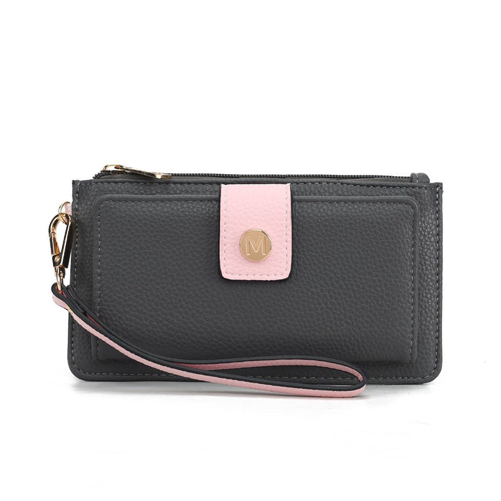 MKFCollection Olympe Wristlet Wallet - Vegan Leather Designer Handbag Image 1