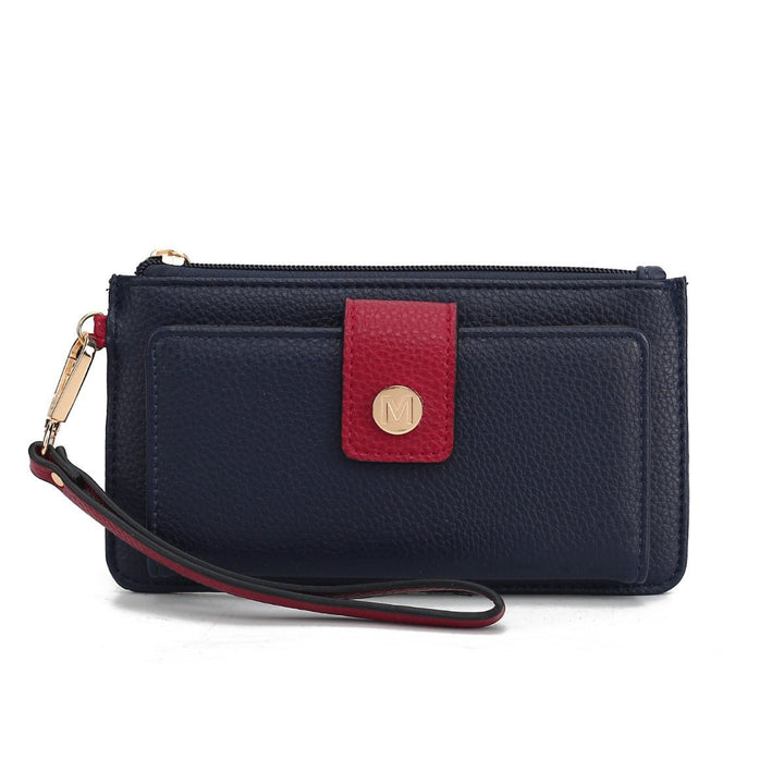 MKFCollection Olympe Wristlet Wallet - Vegan Leather Designer Handbag Image 8