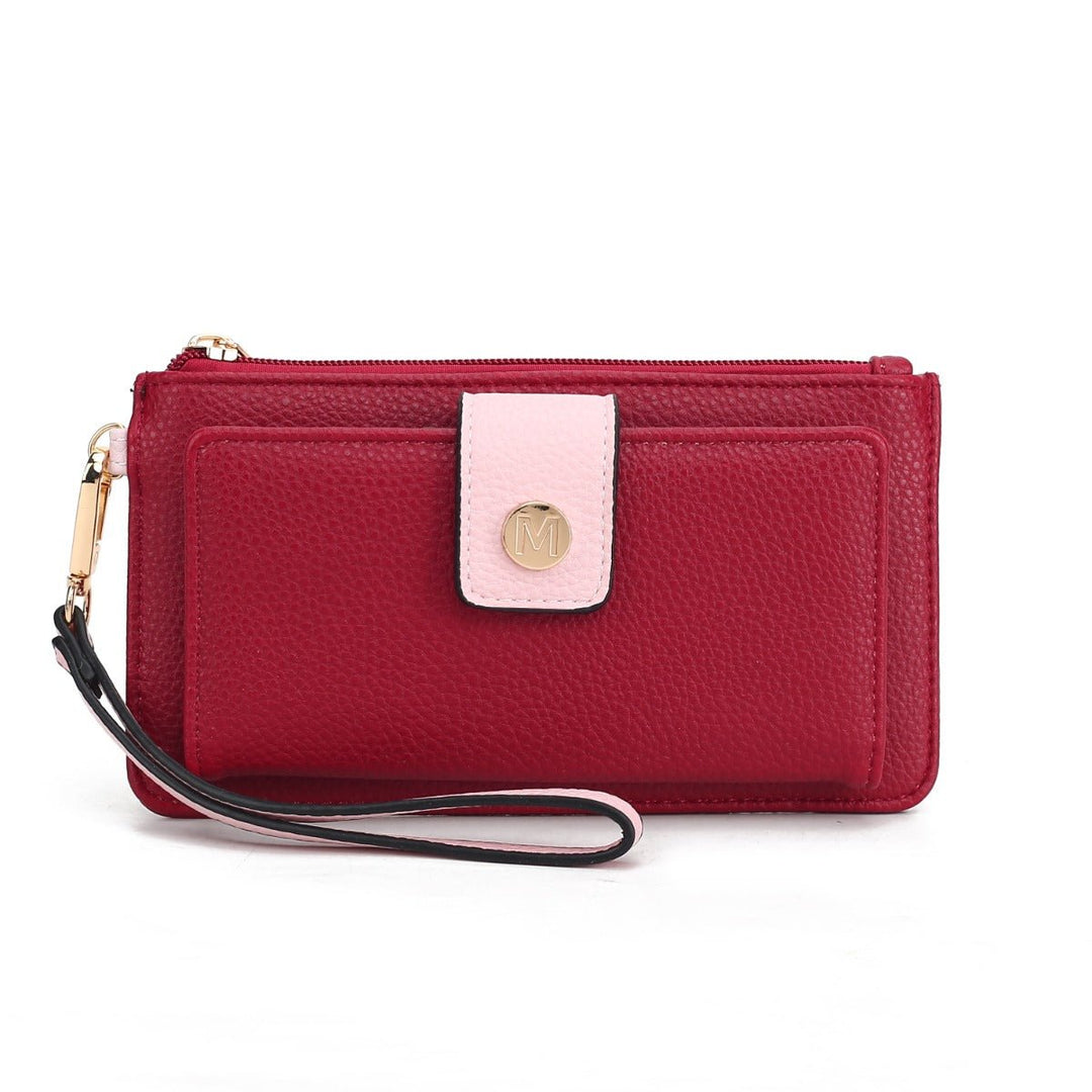 MKFCollection Olympe Wristlet Wallet - Vegan Leather Designer Handbag Image 12