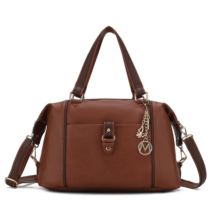 MKFCollection Opal Shouder Bag - Vegan Leather Designer Handbag Image 4