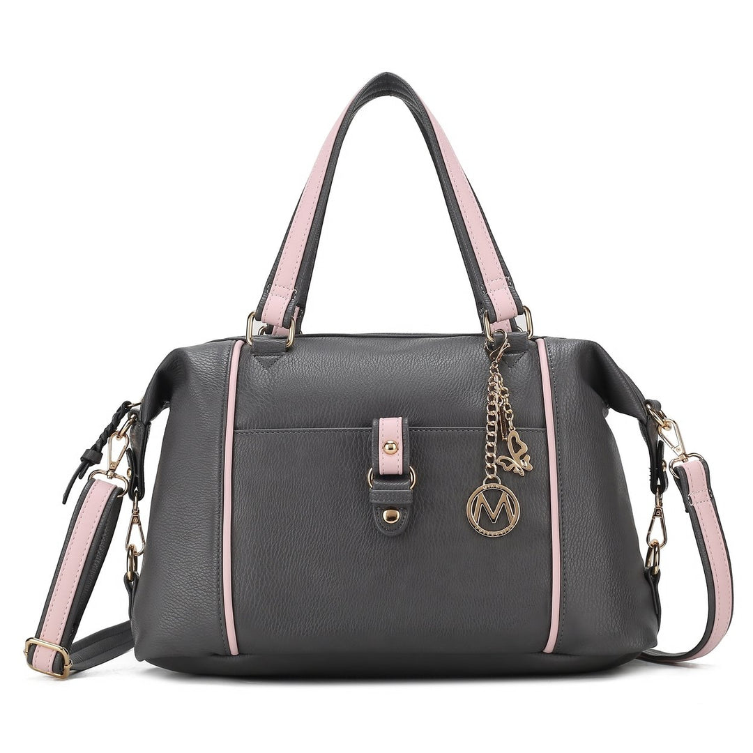 MKFCollection Opal Shouder Bag - Vegan Leather Designer Handbag Image 4