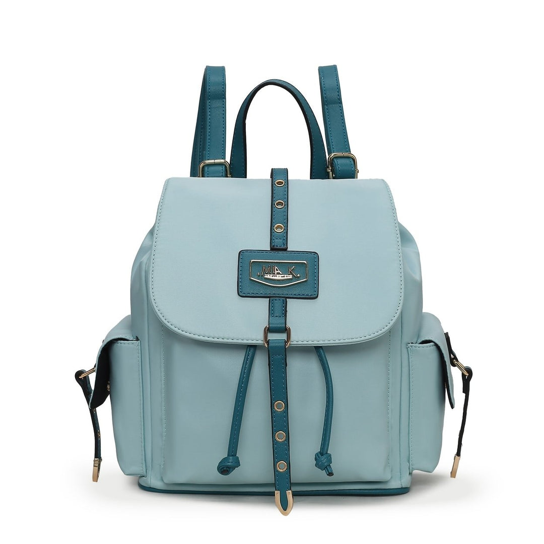 MKFCollection Paula Backpack - Vegan Leather Designer Handbag Image 2