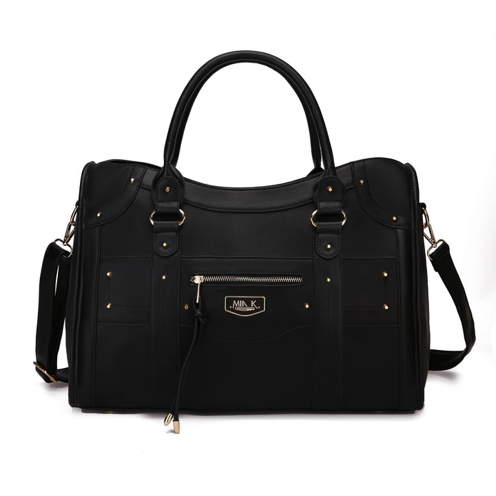 MKFCollection Patricia Weekender Bag - Vegan Leather Designer Handbag Image 2