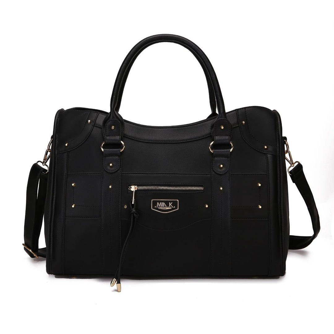 MKFCollection Patricia Weekender Bag - Vegan Leather Designer Handbag Image 1