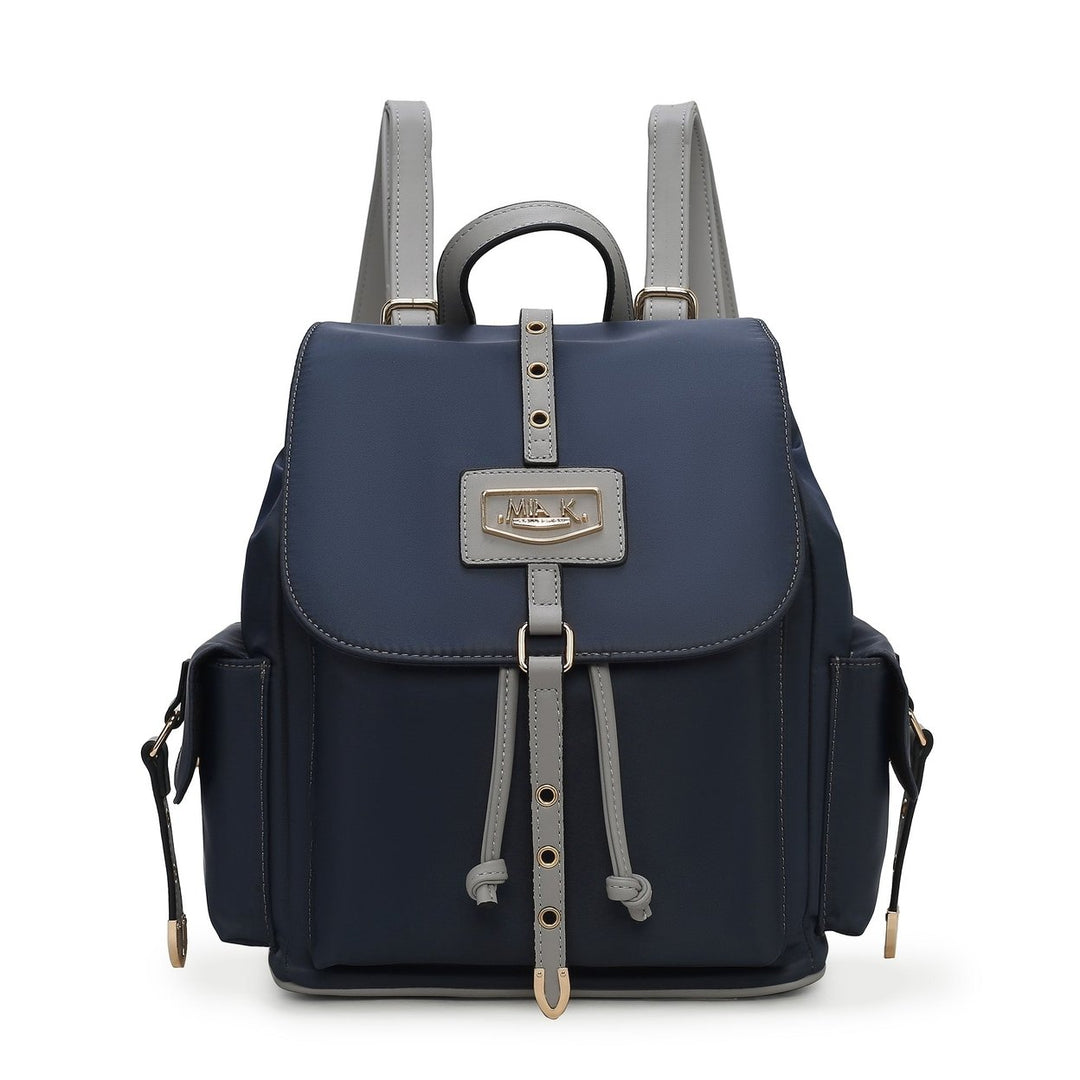 MKFCollection Paula Backpack - Vegan Leather Designer Handbag Image 7