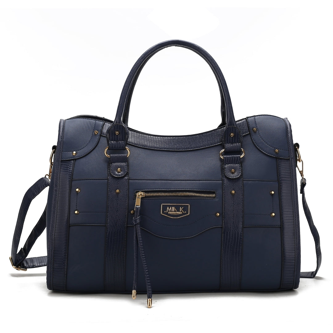 MKFCollection Patricia Weekender Bag - Vegan Leather Designer Handbag Image 3