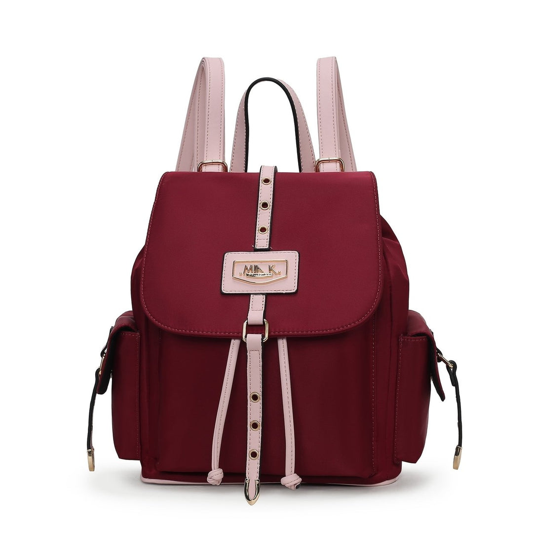 MKFCollection Paula Backpack - Vegan Leather Designer Handbag Image 10