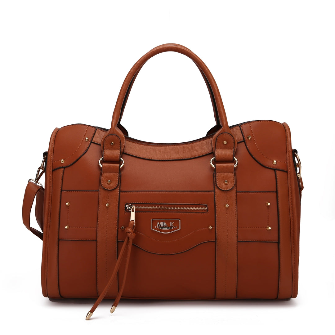 MKFCollection Patricia Weekender Bag - Vegan Leather Designer Handbag Image 4