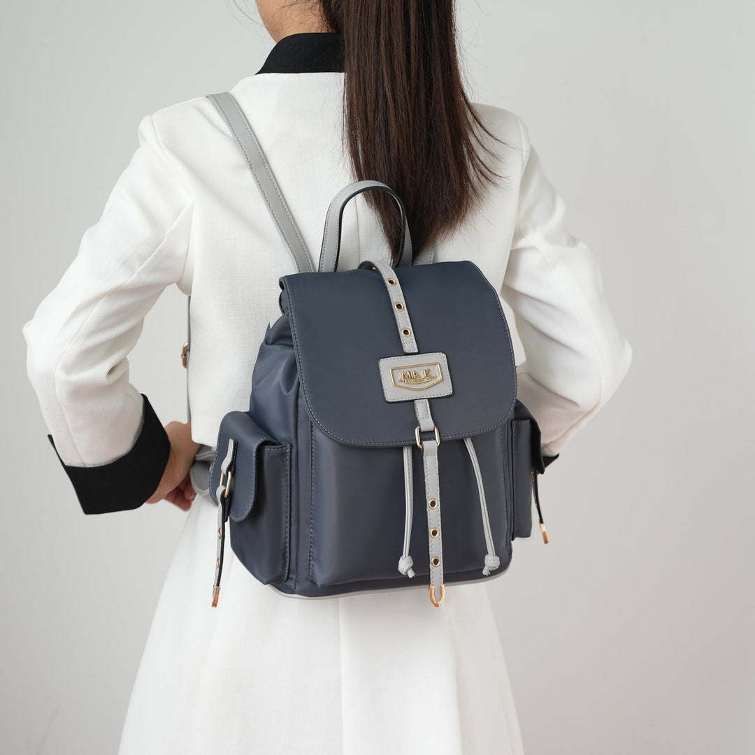 MKFCollection Paula Backpack - Vegan Leather Designer Handbag Image 12