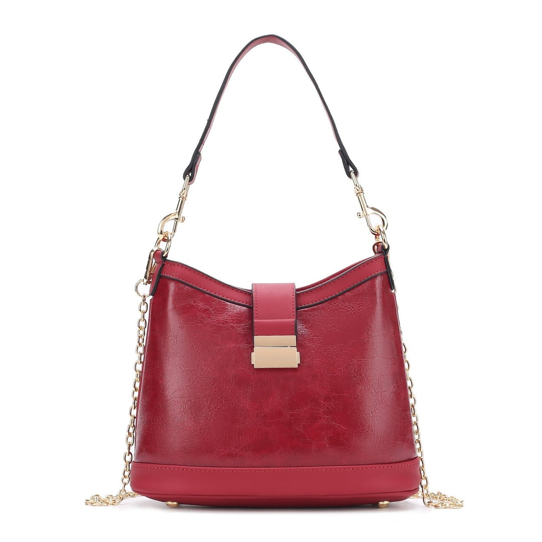 MKFCollection Pilar Shoulder Bag - Vegan Leather Designer Handbag Image 1