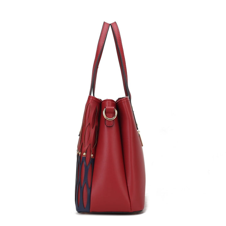 MKFCollection Quinn Tote Bag - Vegan Leather Designer Handbag Image 12