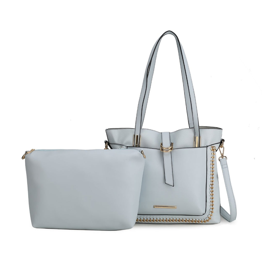 MKFCollection Raya Shoulder Bag and Set - Vegan Leather Designer Handbag Image 1