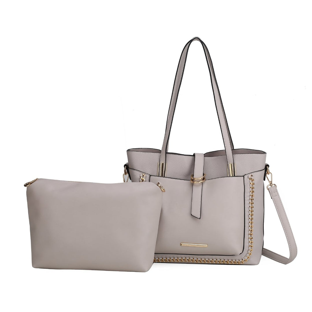 MKFCollection Raya Shoulder Bag and Set - Vegan Leather Designer Handbag Image 1