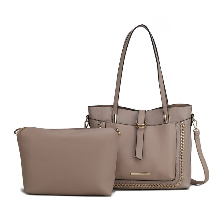 MKFCollection Raya Shoulder Bag and Set - Vegan Leather Designer Handbag Image 1