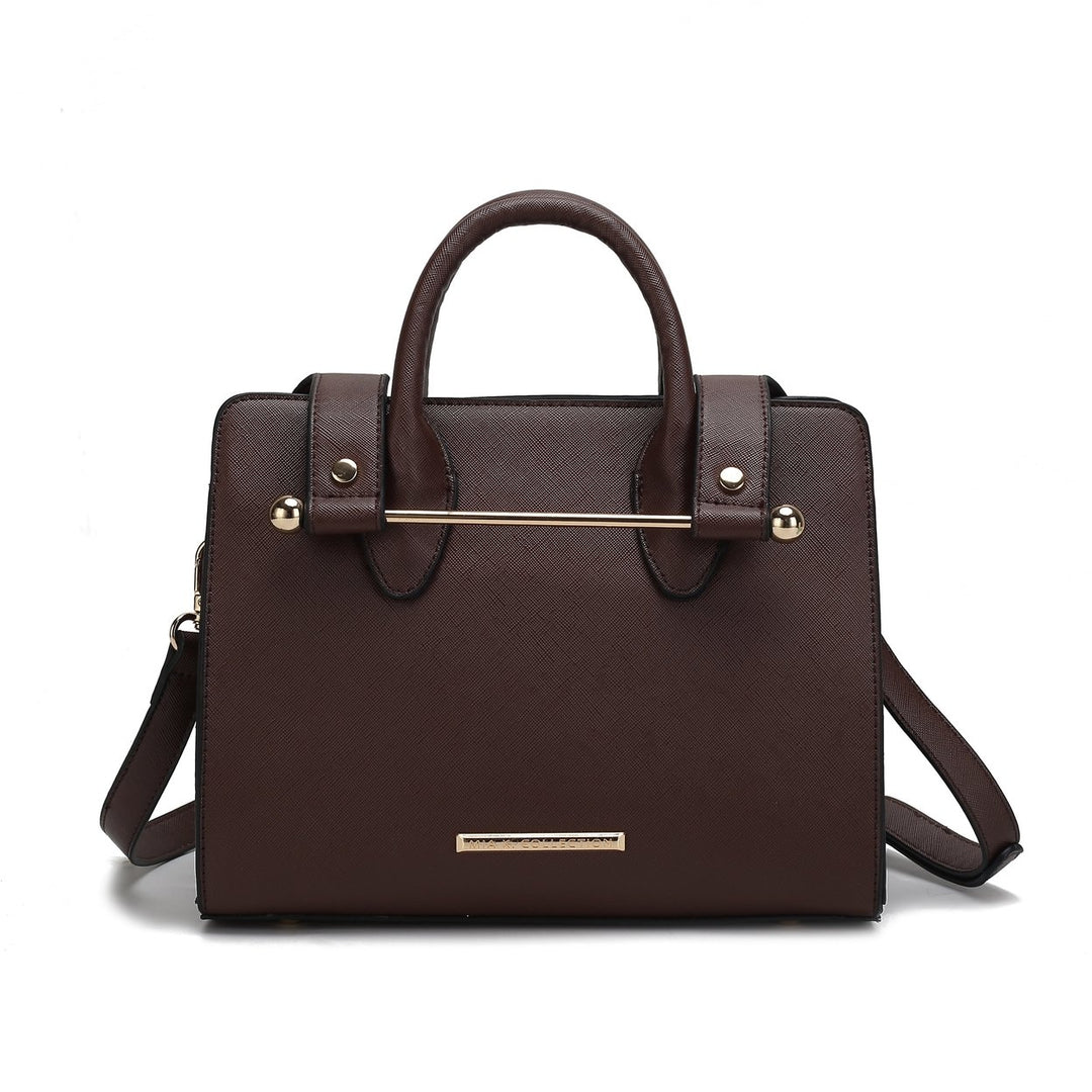 MKFCollection Malaya Tote Bag - Vegan Leather Designer Handbag Image 4