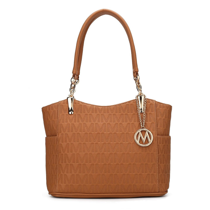 MKFCollection Malika Signature Shoulder Bag - Vegan Leather Designer Handbag Image 1