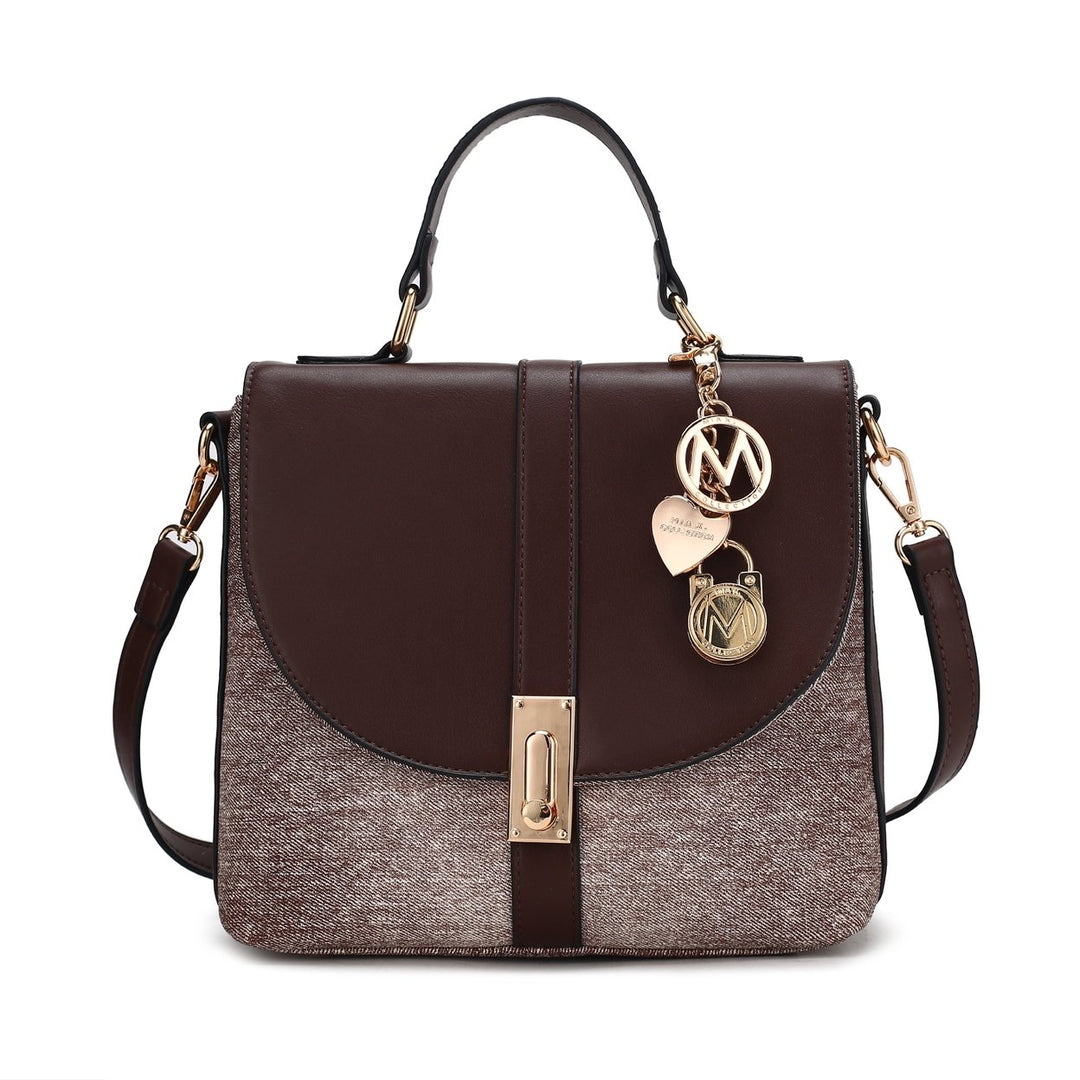 MKFCollection Maren Shoulder Bag - Vegan Leather Designer Handbag Image 8