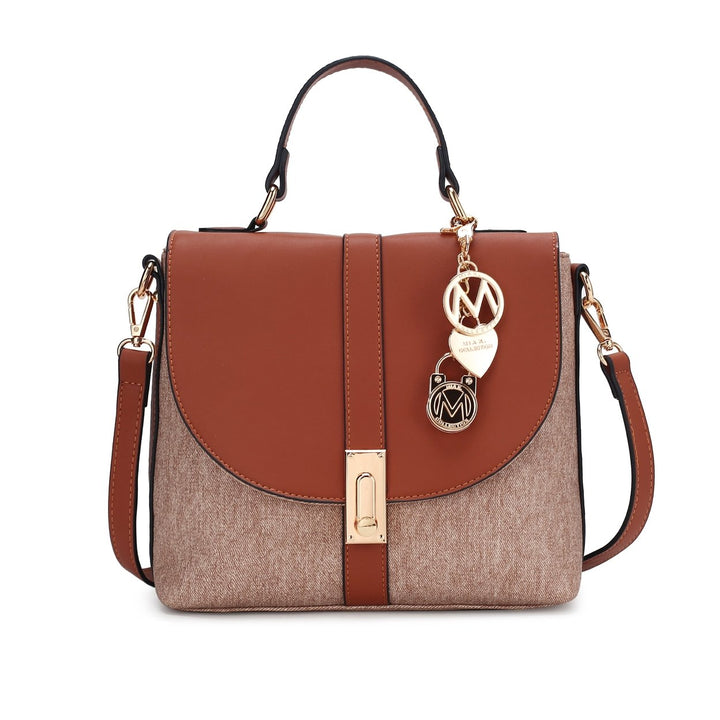 MKFCollection Maren Shoulder Bag - Vegan Leather Designer Handbag Image 9