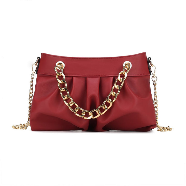 MKFCollection Marvila Shoulder Bag - Vegan Leather Designer Handbag Image 1