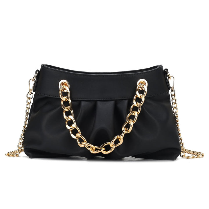 MKFCollection Marvila Shoulder Bag - Vegan Leather Designer Handbag Image 3