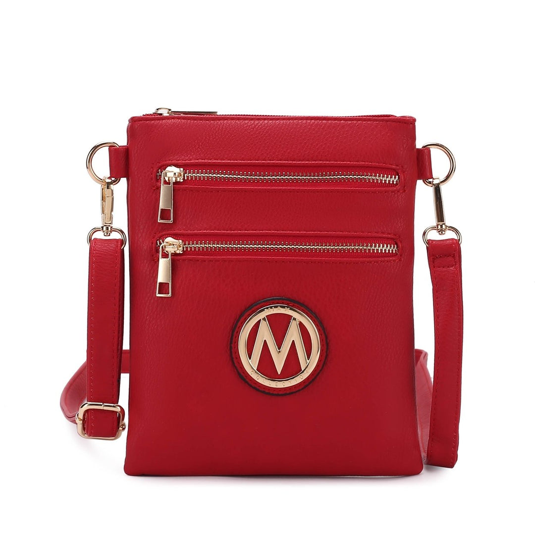 MKFCollection Medina Crossbody Bag - Vegan Leather Designer Handbag Image 3