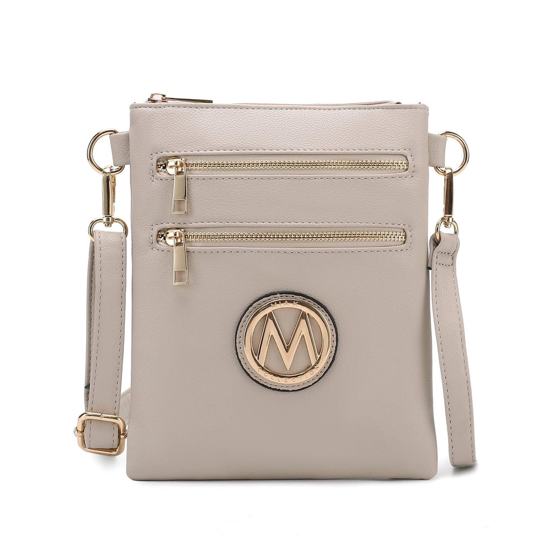 MKFCollection Medina Crossbody Bag - Vegan Leather Designer Handbag Image 6