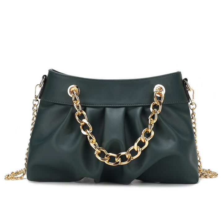 MKFCollection Marvila Shoulder Bag - Vegan Leather Designer Handbag Image 9