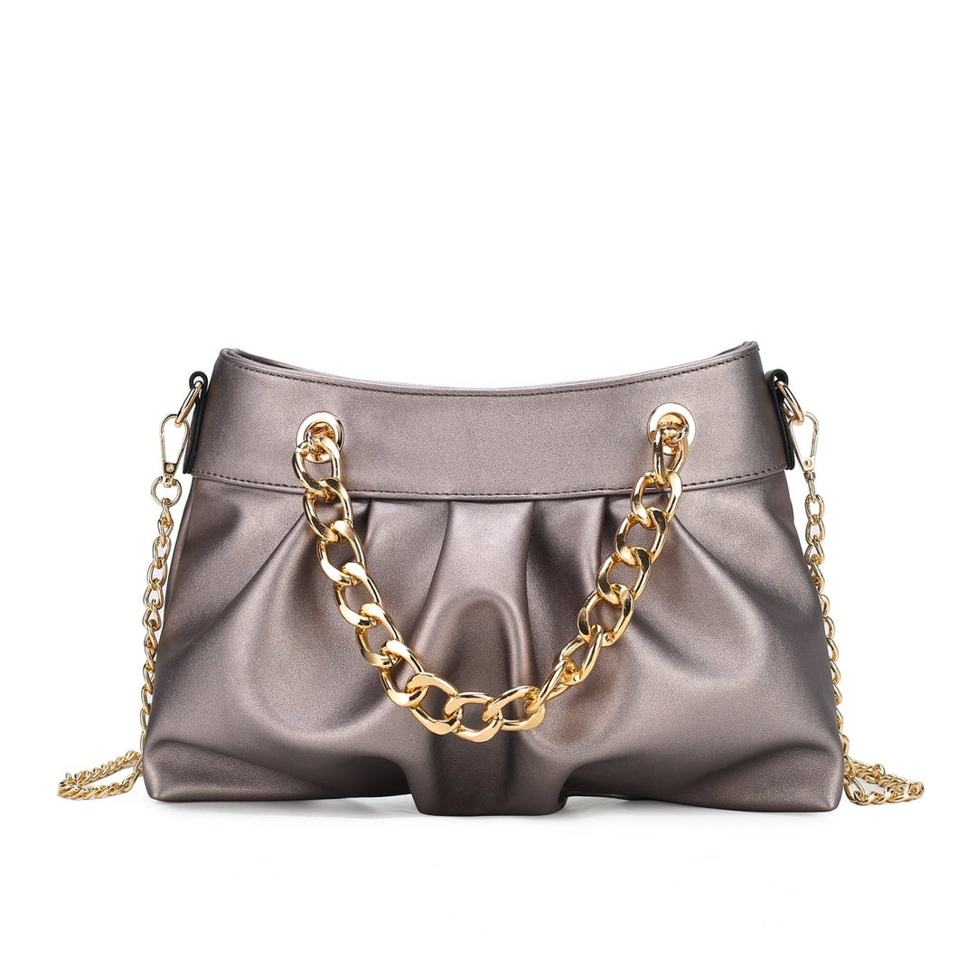 MKFCollection Marvila Shoulder Bag - Vegan Leather Designer Handbag Image 10