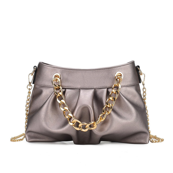 MKFCollection Marvila Shoulder Bag - Vegan Leather Designer Handbag Image 1