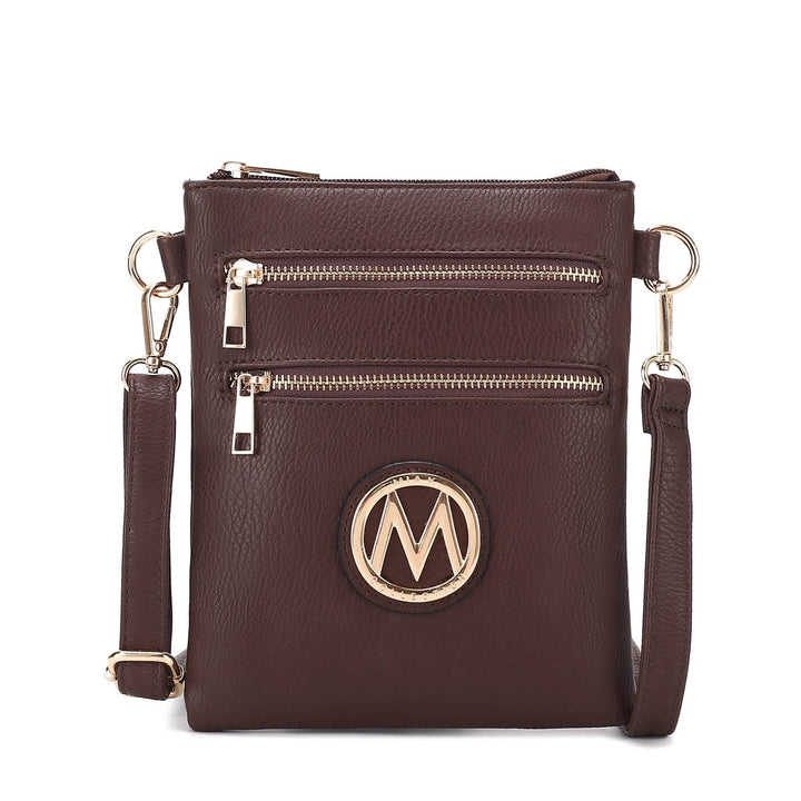 MKFCollection Medina Crossbody Bag - Vegan Leather Designer Handbag Image 8