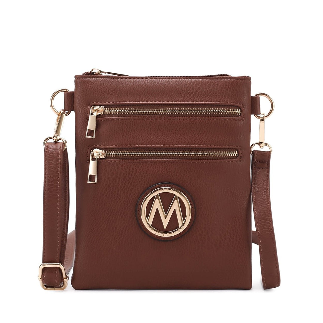 MKFCollection Medina Crossbody Bag - Vegan Leather Designer Handbag Image 11