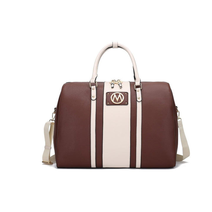 MKFCollection Melissa Weekender Bag - Vegan Leather Designer Handbag Image 1