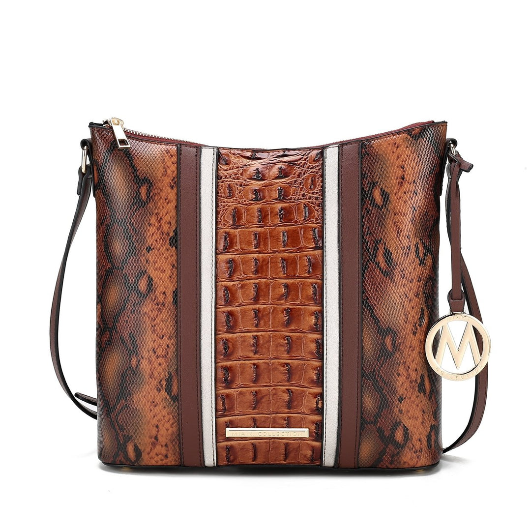 MKFCollection Meline Shoulder Bag - Vegan Leather Designer Handbag Image 3