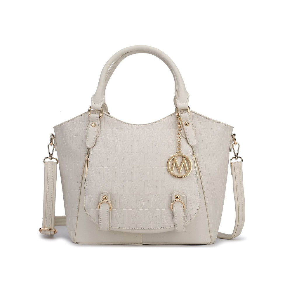 MKFCollection Melissa Signature Tote - Vegan Leather Designer Handbag Image 2